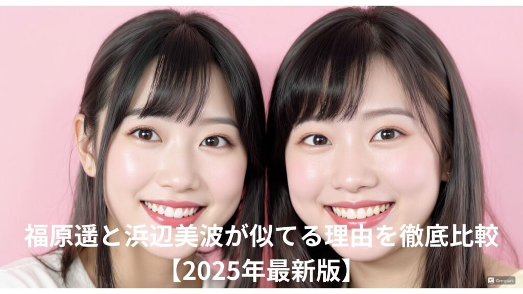 福原遥と浜辺美波が似てる