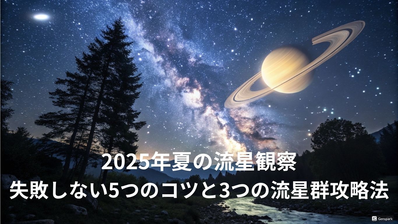 2025年夏の流星観察