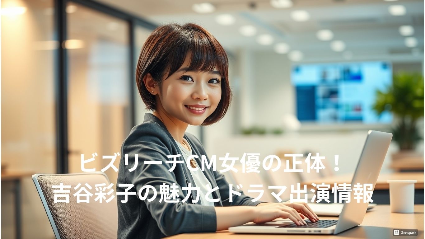 ビズリーチCMで話題の女優・吉谷彩子