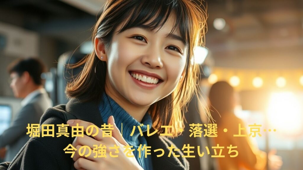 堀田真由の昔｜今の強さを作った生い立ち