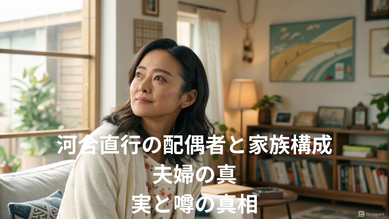河合直行の配偶者