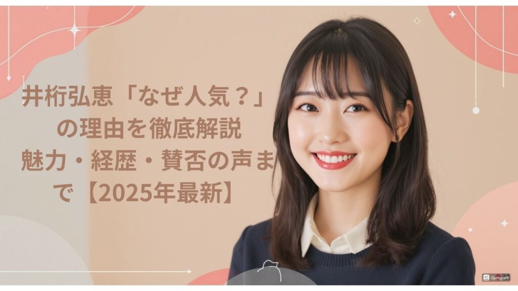 井桁弘恵「なぜ人気？」