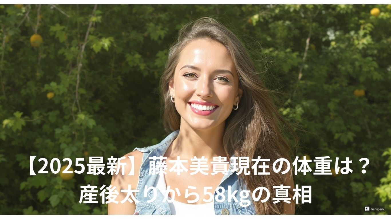 藤本美貴現在の体重は？