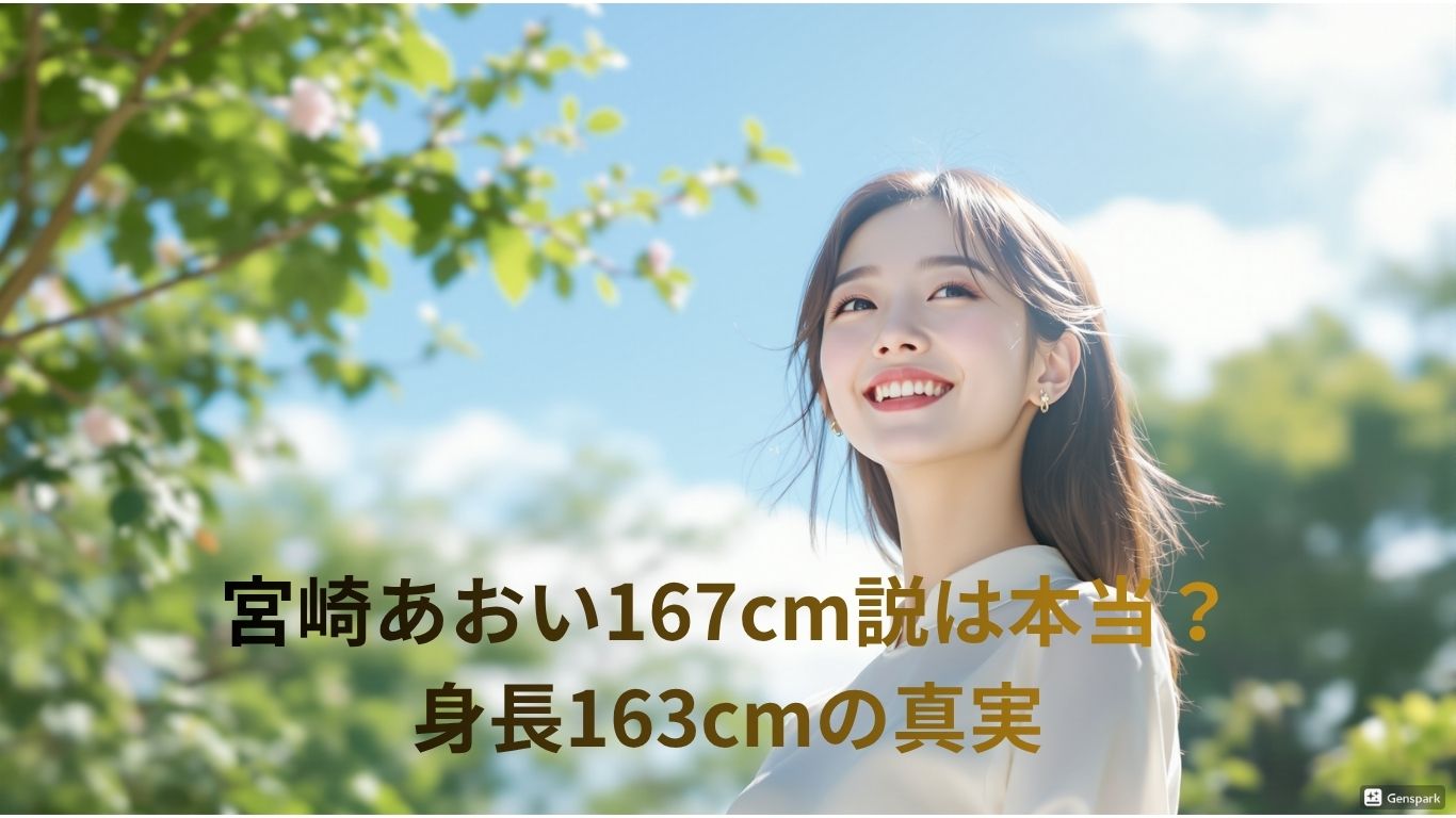 宮崎あおいの身長は163cm