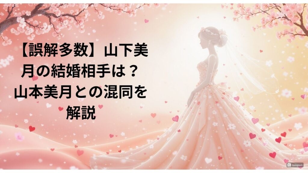 【誤解多数】山下美月の結婚相手は？