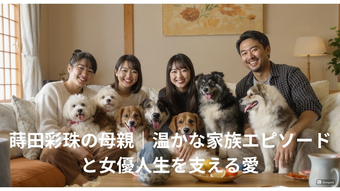 蒔田彩珠の母親