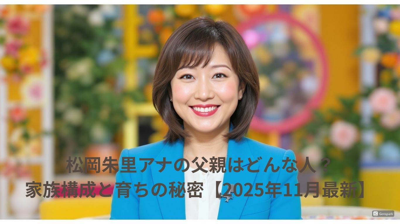 松岡朱里アナの父親はどんな人？