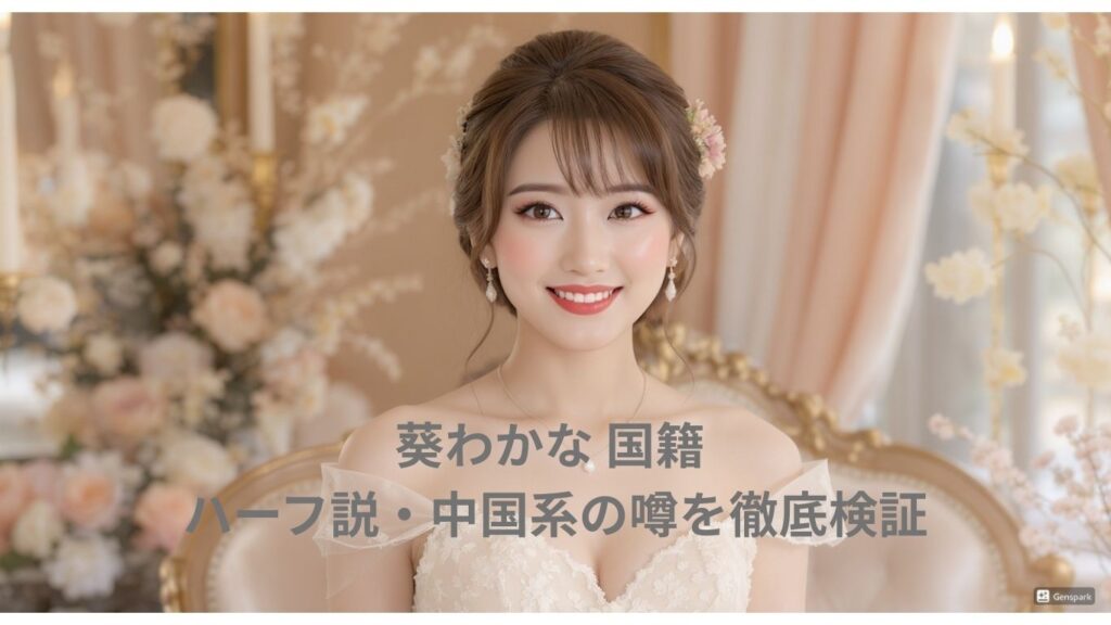 葵わかな 国籍 | ハーフ説・中国系の噂