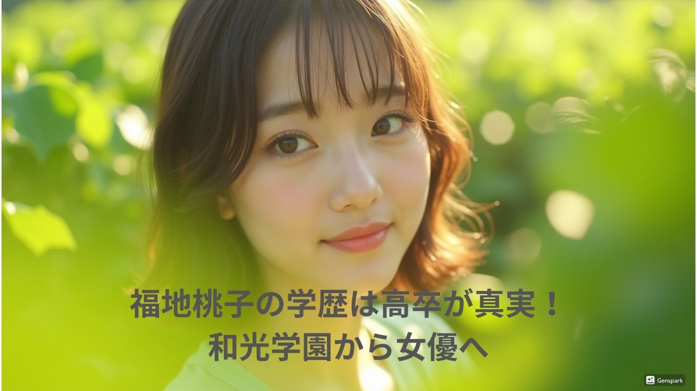 福地桃子の学歴完全ガイド