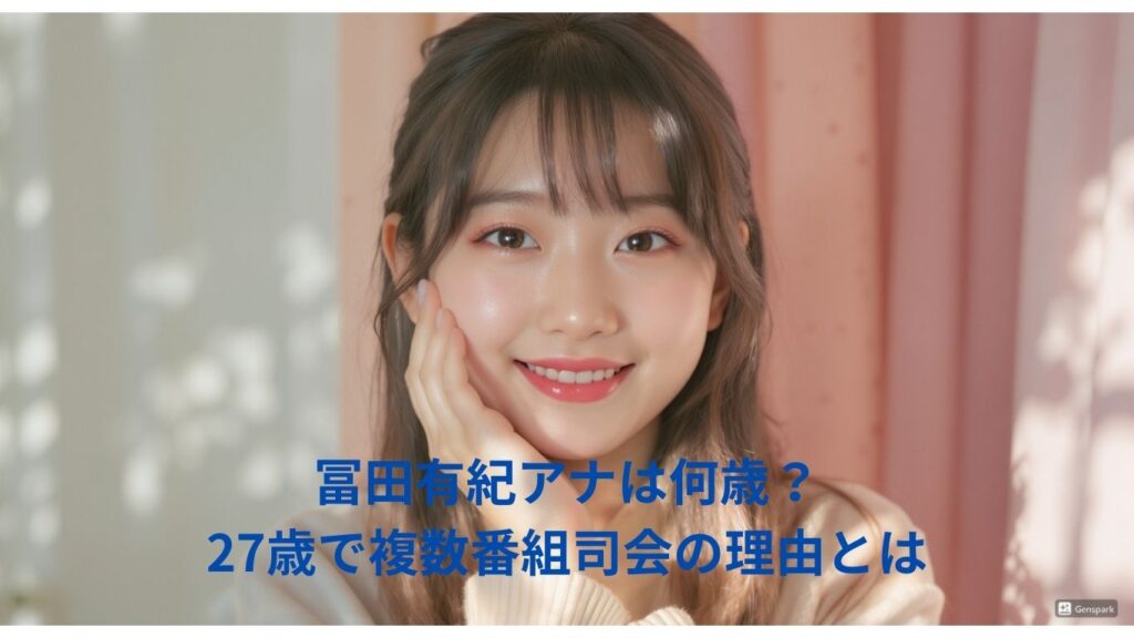 冨田有紀の年齢・プロフィール完全ガイド