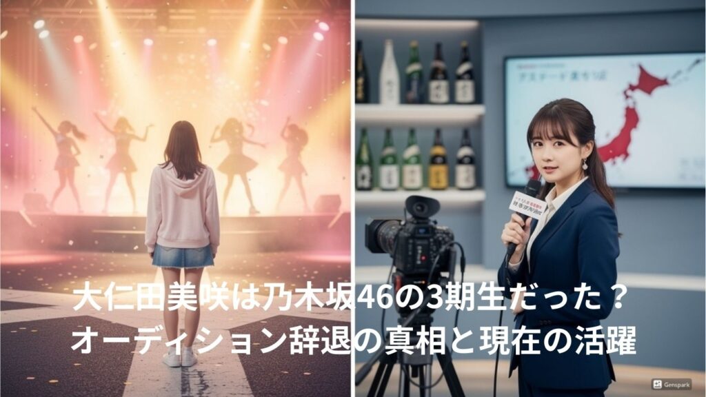 大仁田美咲は乃木坂46の3期生だった？