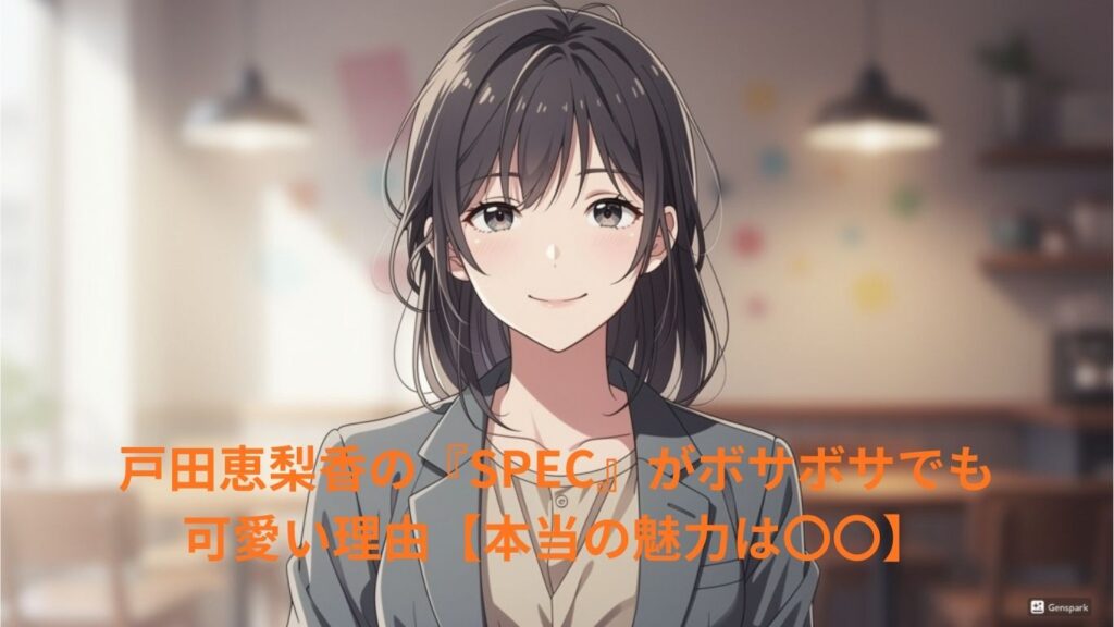 戸田恵梨香ボサボサ髪なのに何で可愛いの