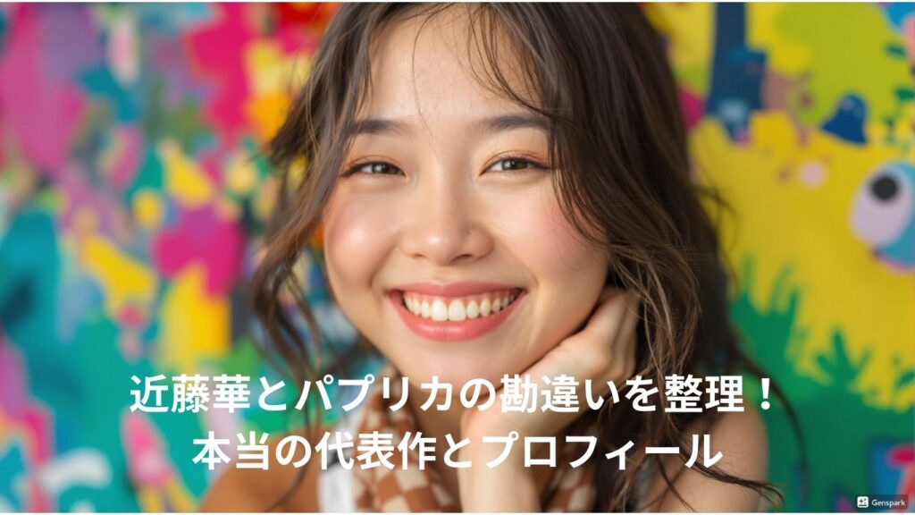 近藤華とパプリカの勘違いを整理