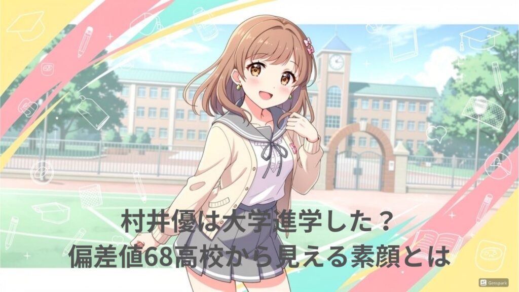 村井優は大学進学した？