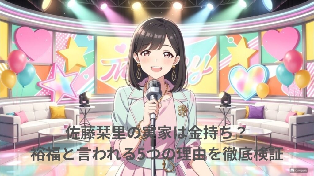 佐藤栞里の実家は金持ち？
