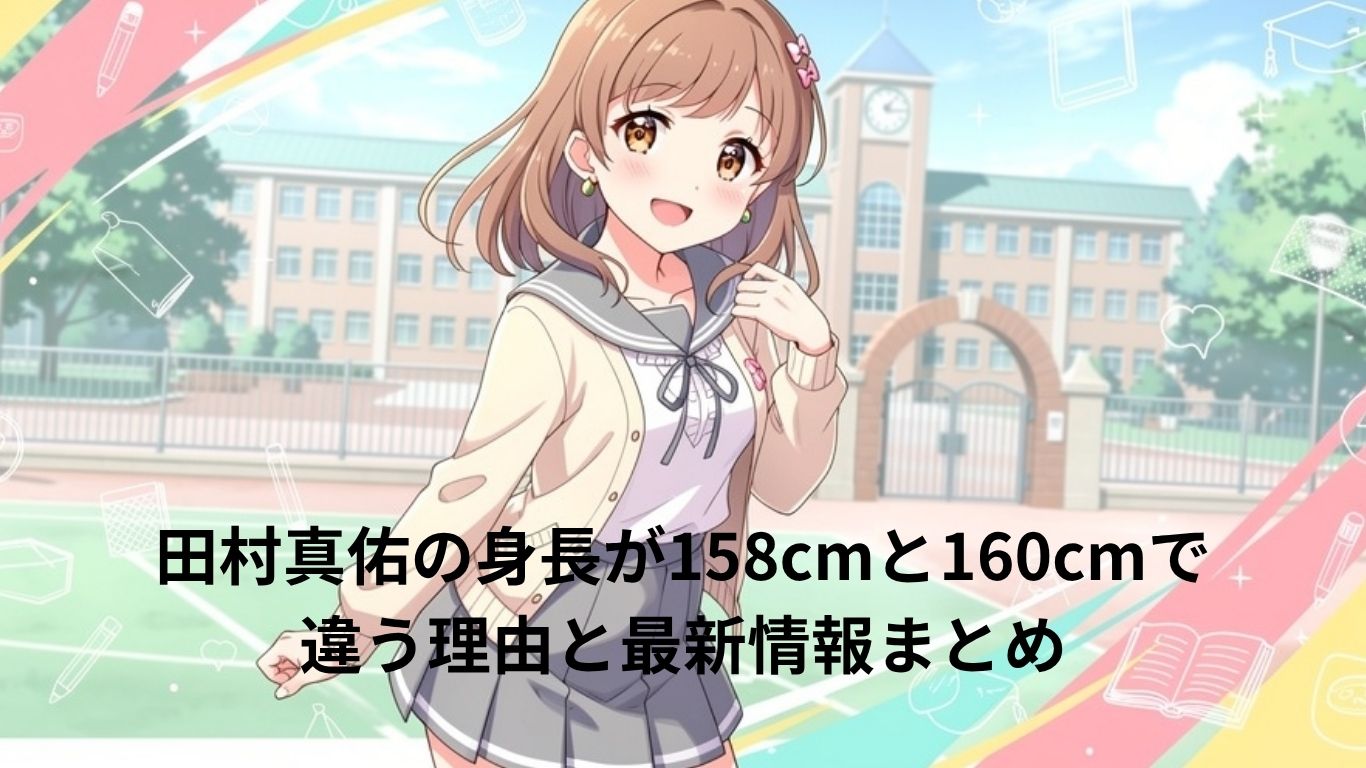 田村真佑の身長が158cmと160cmで違う理由