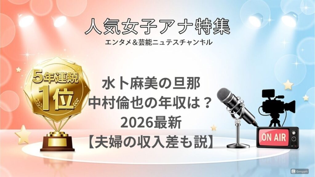 水卜麻美の旦那・中村倫也の年収は？