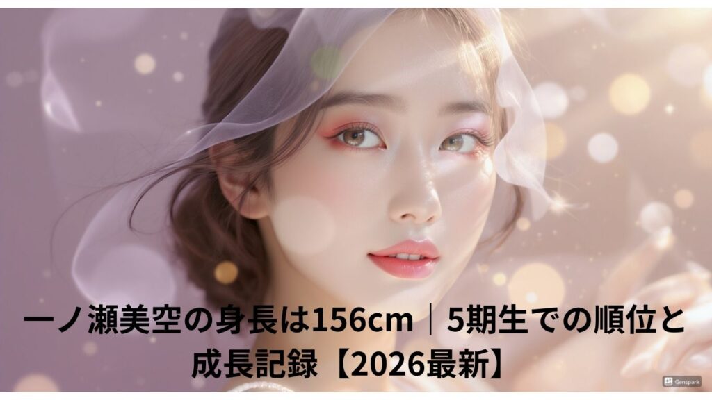 一ノ瀬美空の身長は156cm