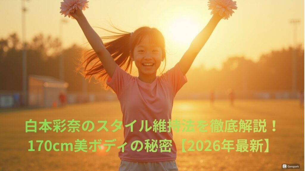 白本彩奈のスタイル維持法