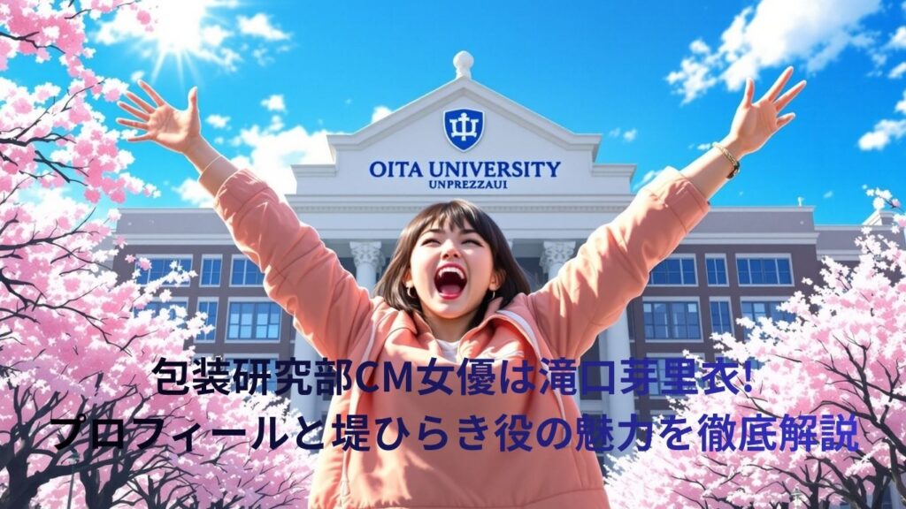 包装研究部CM女優は滝口芽里衣