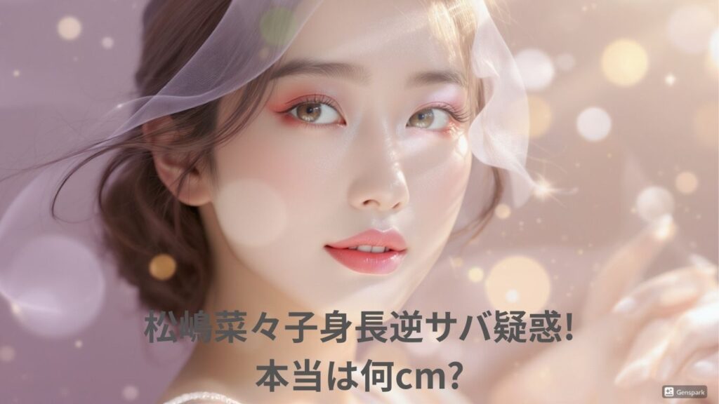 松嶋菜々子の身長は逆サバ?