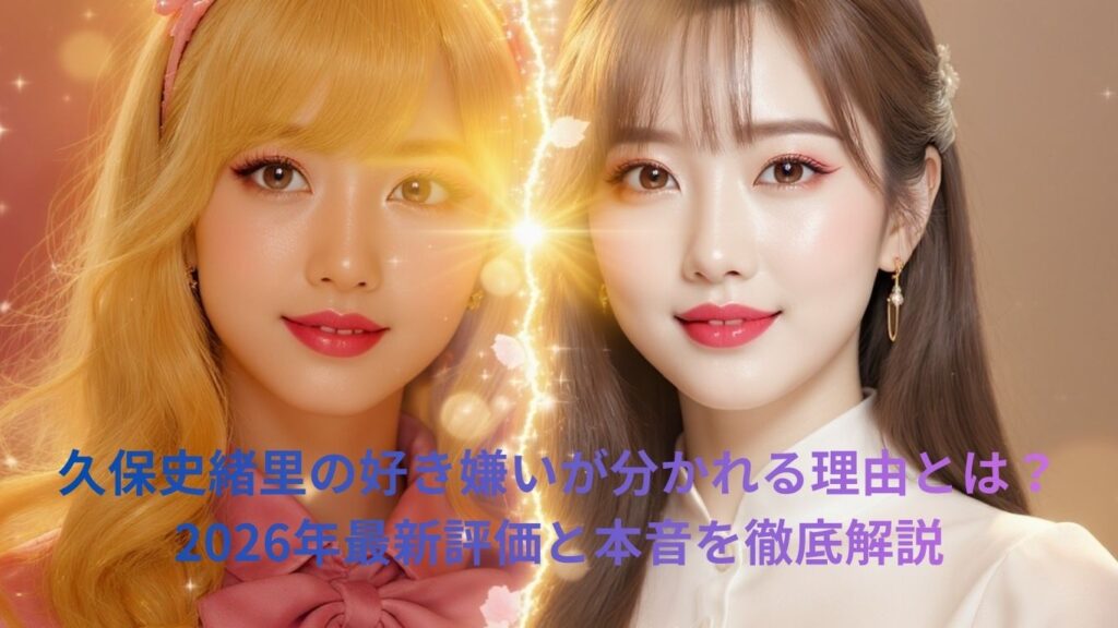 久保史緒里の好き嫌いが分かれる理由とは？