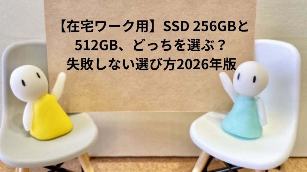 SSD256GBvs512GB失敗しない選び方