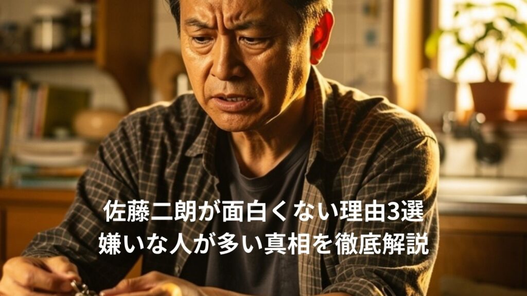 佐藤二朗が面白くない理由