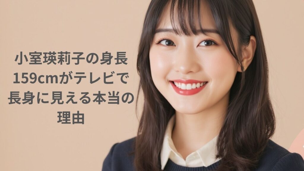 小室瑛莉子の身長159cmがテレビで長身に見える