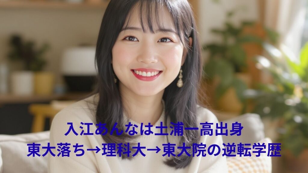 入江あんなは土浦一高出身