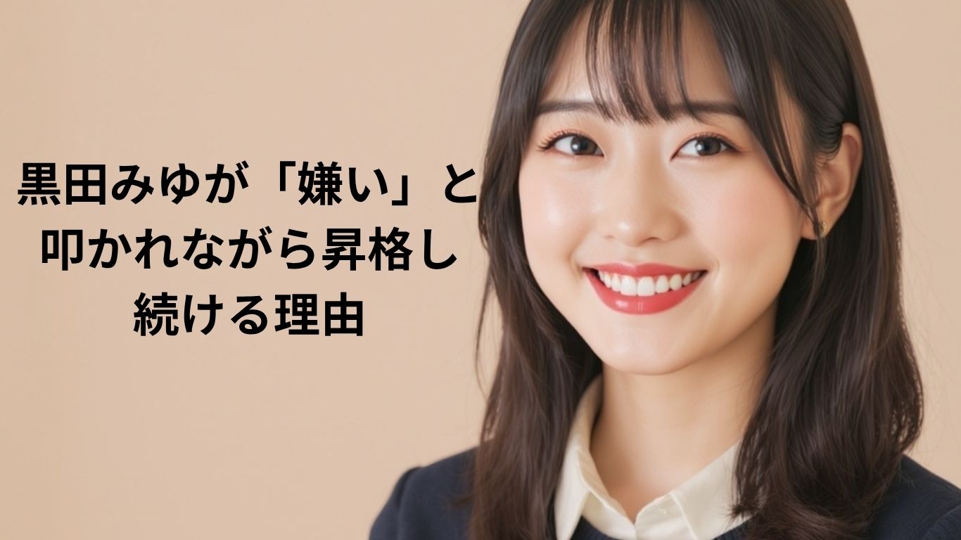 黒田みゆが「嫌い」と叩かれながら昇格し続ける理由
