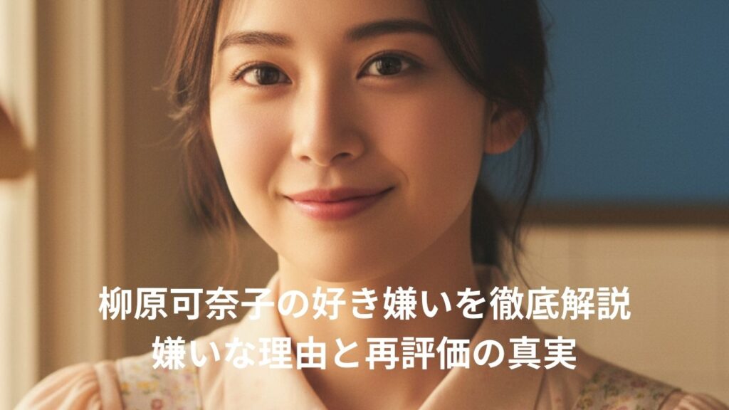 柳原可奈子の好き嫌いを徹底解説